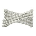 thumbnail image 5 of Sterling Silver CZ & Textured Twisted Band QR7104, 5 of 6