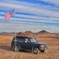 thumbnail image 4 of Yescom Flag Pole Tire Mount Portable Metal Tailgate RV Camping 20ft 25ft 30ft Telescopic Adjustable Flagpole Holder Silver, 4 of 4