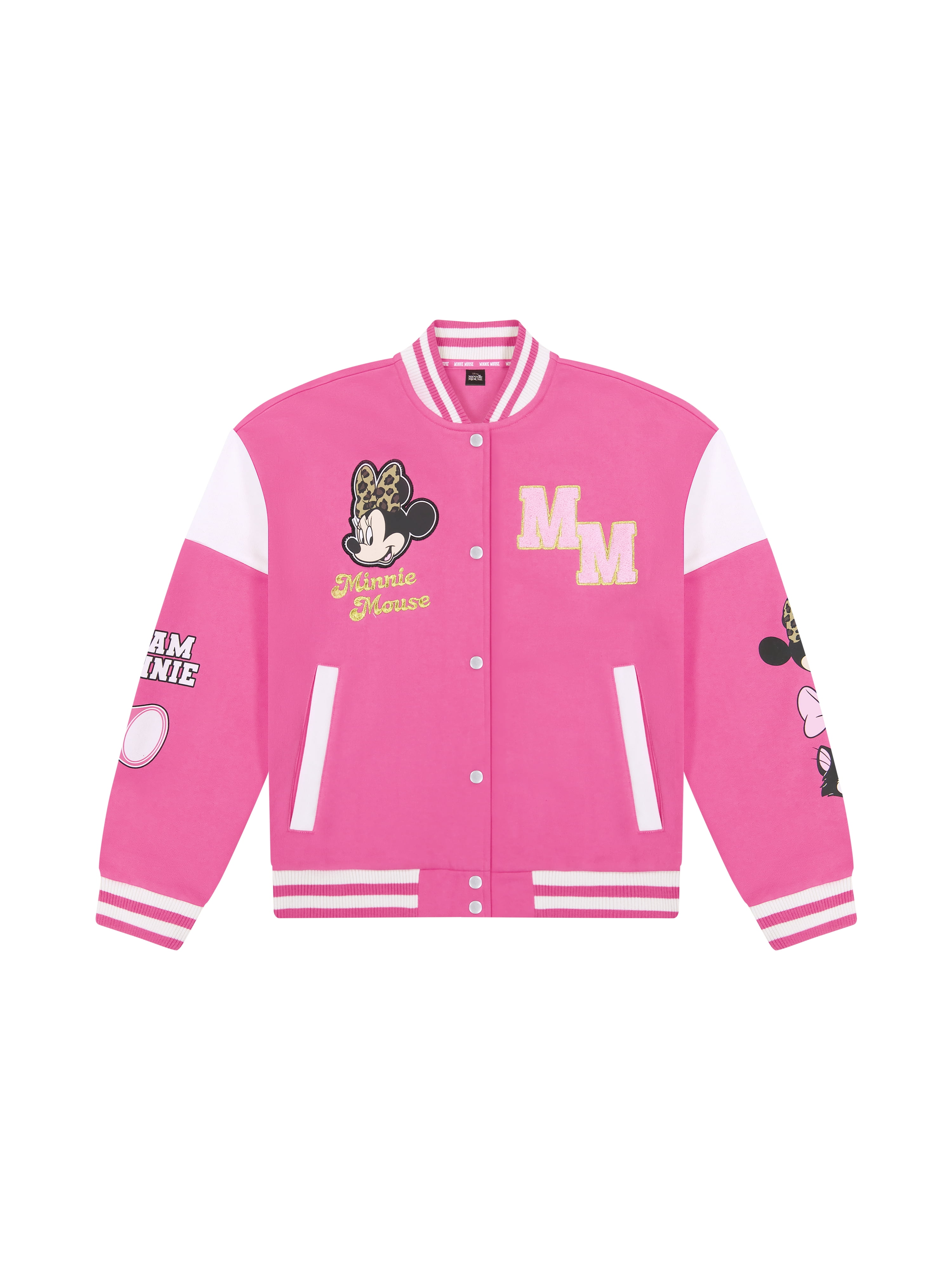 Disney Minnie Mouse Women's Graphic Bomber Jacket, Sizes XS-3XL