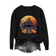 thumbnail image 4 of Plus Size Halloween Sweatshirts for Womens Cute Ghost Graphic Tops | Fall Long Sleeve Shirt, Casual Holiday Clothes, 4 of 6