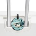 thumbnail image 3 of Shark 2pcs PU Leather Round Bag Tags Suitcase Handbag Tags with Privacy Cover and Name ID Tag for Travel Luggage, Handbags, Backpacks, School Bags, 3 of 6