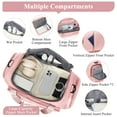 thumbnail image 4 of SYCNB Large Weekend Bag for Women, Best Weekender Travel Bag with Shoes Compartment, Duffel Tote Bag for Gym Travel Hospital, Carry-On Overnight Bag, Pink, 4 of 7