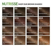 Garnier Hair Color Nutrisse Nourishing Creme, 60 Light Natural Brown Acorn, 2 Count