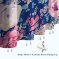 thumbnail image 6 of Pioneer Flower Floral Print Pattern Shower Curtain 72"x72" ,Bathroom Decorative Shower Curtains Set with 12 Hooks,Modern Waterproof Washable Shower Curtain, 6 of 6