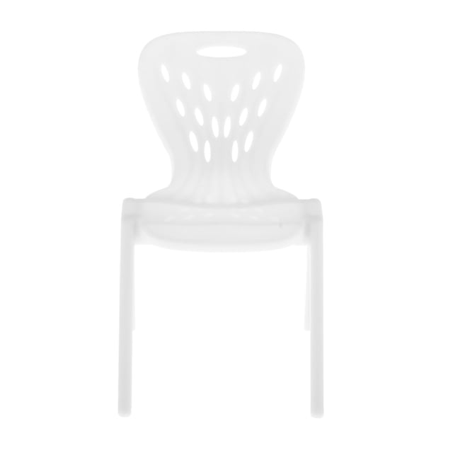 TISHITA 1/10 Échelle Maison de Poupée Moderne Salon Chaise Modèles Meubles Blanc