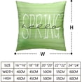 thumbnail image 3 of Hello Spring Pillow Covers 16x16 Spring Decorative Pillow Covers Color Plant Floral Pillowcases Cotton Blend Farmhouse Decor for Indoors Couch Bed Living Room in 2 Pcs, 3 of 6