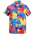 thumbnail image 3 of Camisa de playa de manga corta para hombre, ropa de disfraz de los años 80 para hombre, camisetas vintage divertidas con estampado 3D completo, camisa con botones estilo discoteca retro para mujer, 3 of 4