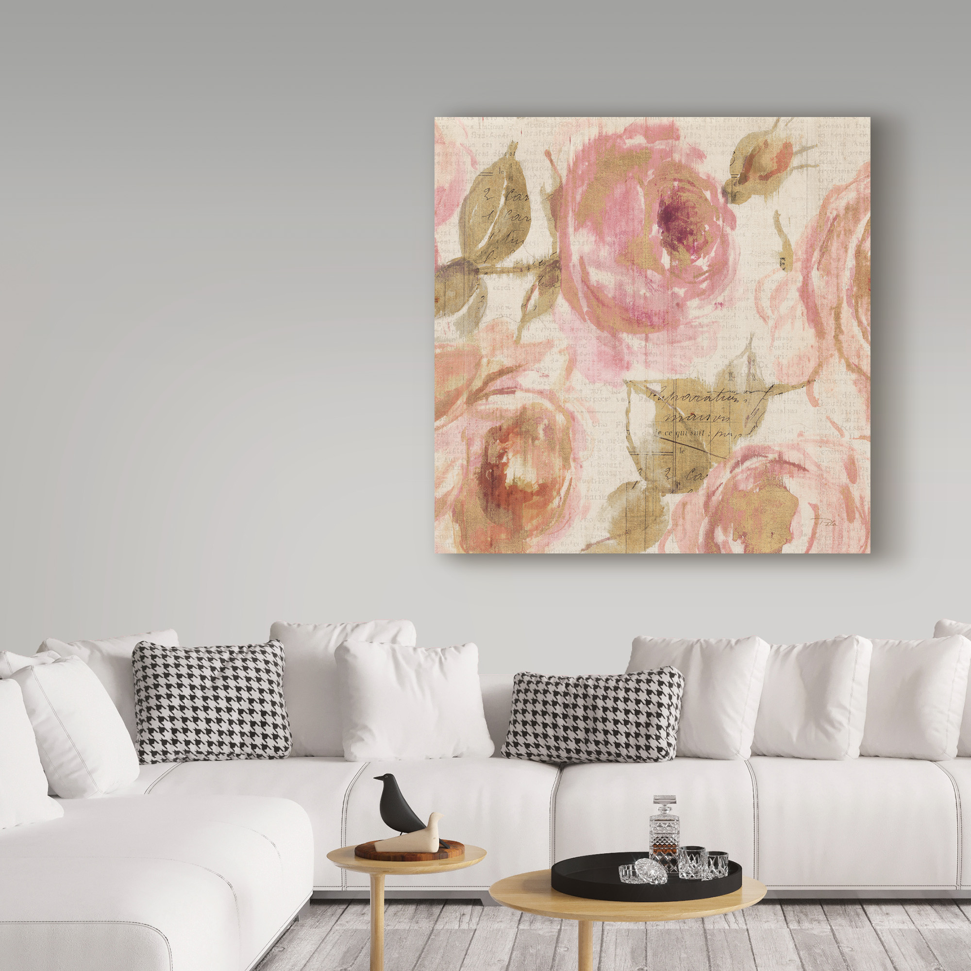 Trademark Fine Art 'Touch of Rose III' Canvas Art by Pela