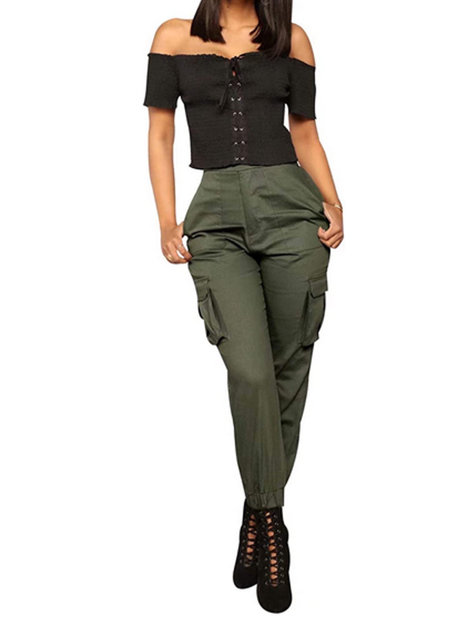 green cargo pants walmart