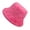 Hot Pink, variant on ASFGIMUJ Solid Color Bucket Hat for Outdoor Wear Soft Plush Winter Hat for Daily Casual Outfits and Cold Weather Use