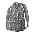 thumbnail image 2 of Dog Lover Gift Backpack with Adorable Dog-Themed Prints, Featuring Paw Prints and Bones, Ideal for Daily Use, 2 of 5