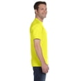 thumbnail image 4 of Hanes Men’s Safety Short Sleeve T-Shirt, 5 oz., 60/40 Cotton/Poly, Hi Vis Workwear, Safety Green, 3XL, 4 of 5