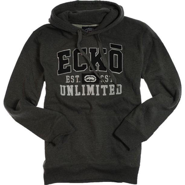 Ecko Unltd. Sudadera con capucha Popover para hombre, gris, grande