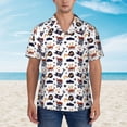 thumbnail image 4 of Daiia Pirate Theme Hawaiian Shirt for Men Gentle Cotton Regular Short Sleeve Casual-Medium, 4 of 9