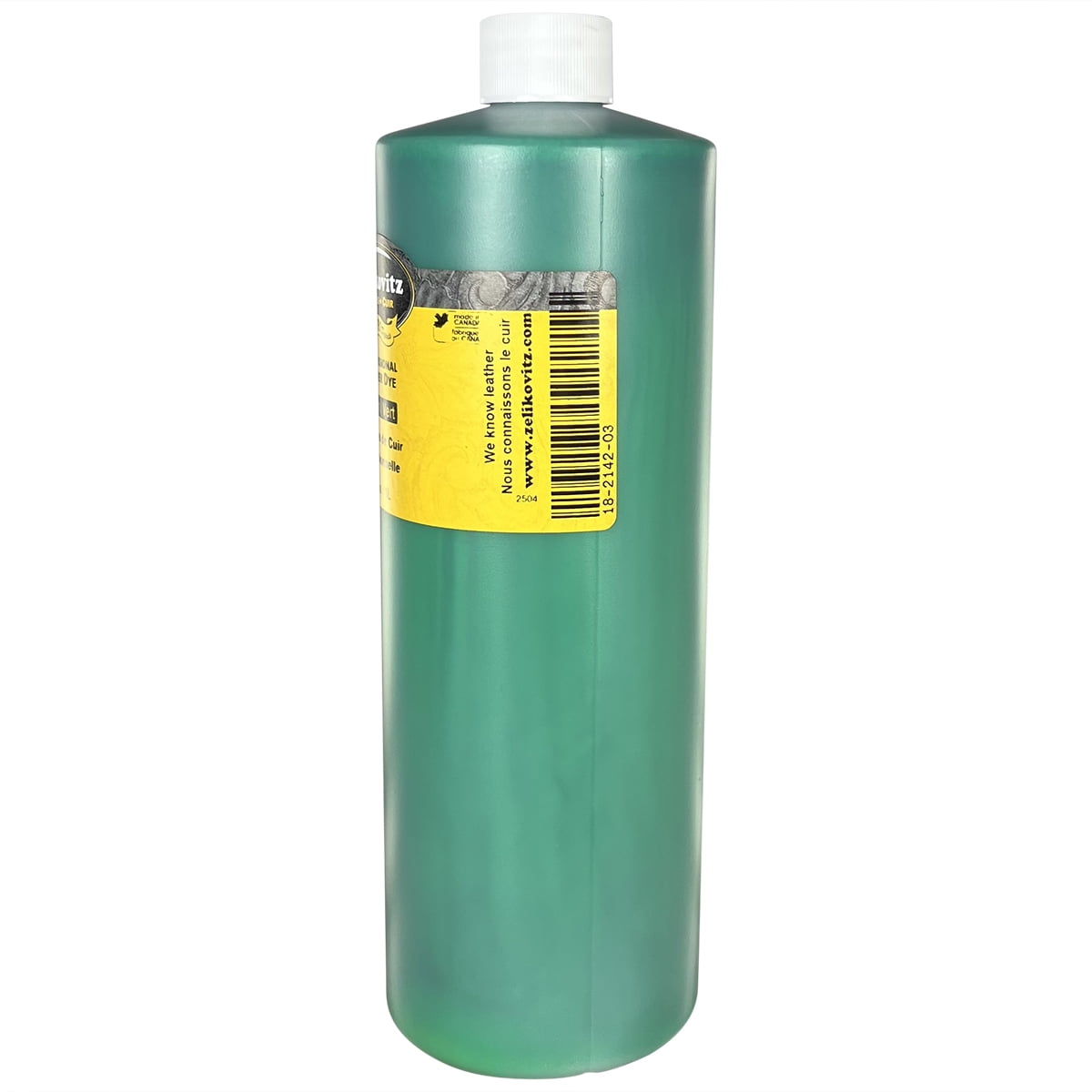 Zeli Pro Waterbased Leather Pigment Dye 32 Ounce Bottles (2142 Green)
