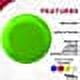 DISCOUNT PROMOS Frisbees 9.25 inch. Set of 10, Bulk Pack - Fun Outdoor Games for Adults and Family - Neon Green