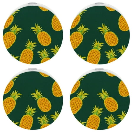 

Automatic Night Lights Plug into Wall for Kids & Adults Yellow Pineapple Dusk to Dawn Sensor Nightlights for Room Bedroom Bathroom Hallway Kitchen