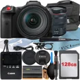 thumbnail image 1 of Canon EOS R5 C Appareil Photo de Cinéma Sans Miroir avec Objectif RF 24-105mm + Carte Mémoire 128 Go + Étui + Flash LED + Ensemble d'Accessoires ZeeTech, 1 of 5