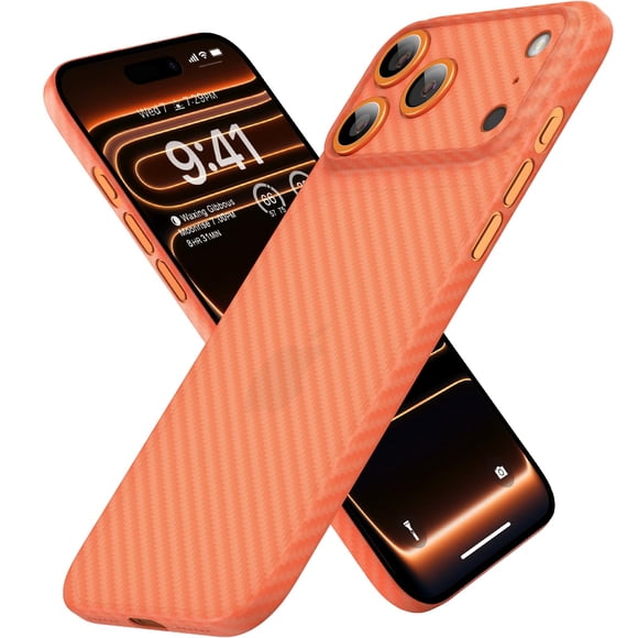 Funda ultradelgada de fibra de carbono de 0,3 mm para iPhone 17 Pro Max