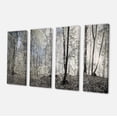 thumbnail image 3 of Designart 'Dark Morning in Forest Panorama ' Landscape Canvas Art Print, 3 of 3