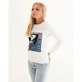 thumbnail image 2 of Camo Blue X Skull Women's Graphic Sweatshirt, 2 of 4