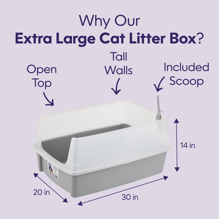 Litter Genie XX-Large Cat Litter Box, High-Sided Scatter Shield photo 2