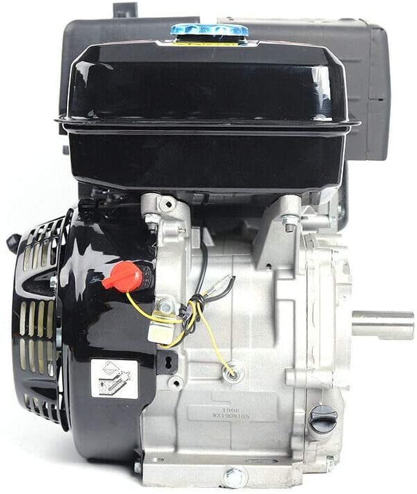 DONSU 4-Stroke 15HP OHV Single Cylinder Gasoline Engine Go Kart Gas Engine Electric Start Gas Power Gasoline Motor 420CC with Oil Alarm 