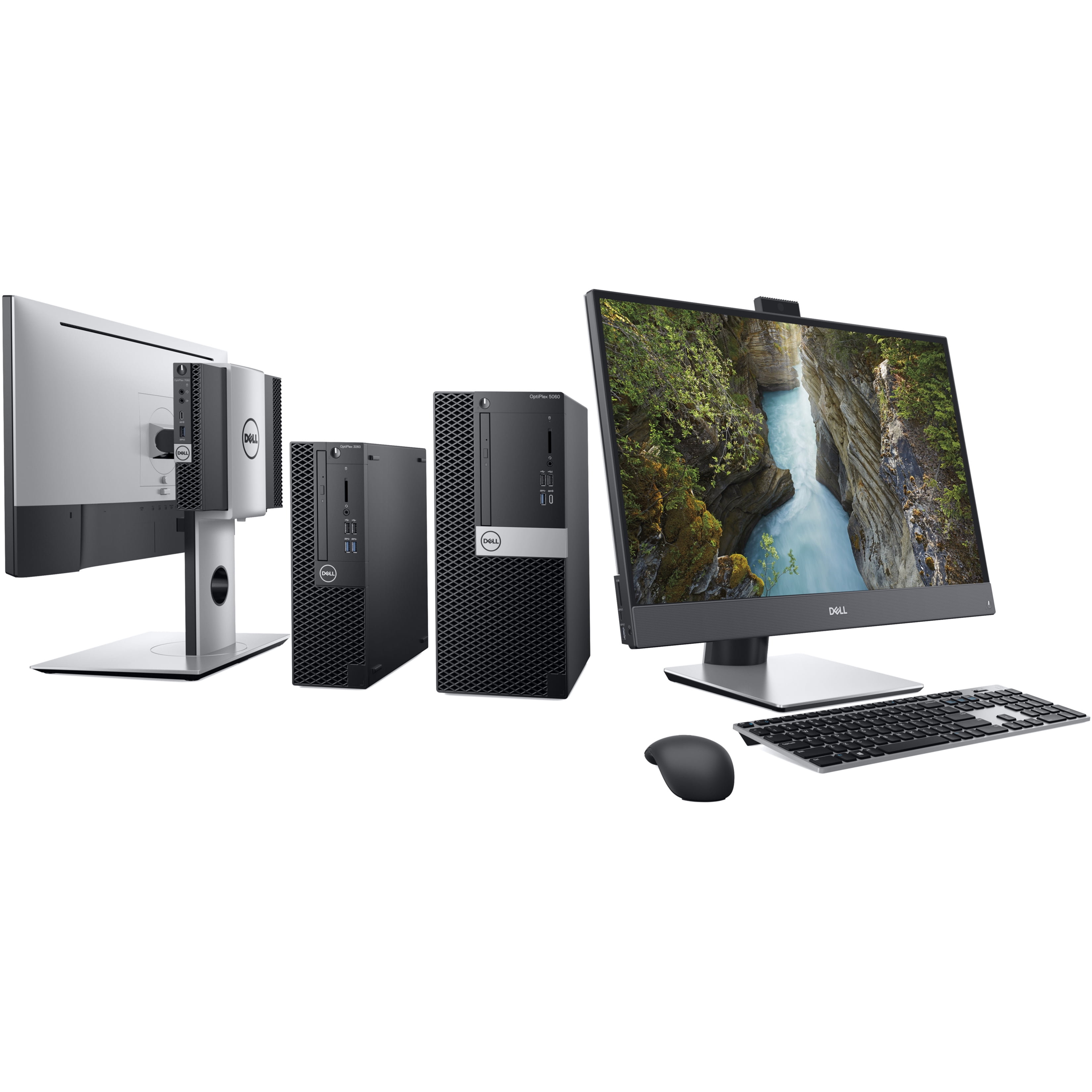 Dell OptiPlex 7000 7060 Desktop Computer, Intel Core i5 8th Gen i5-8500T 2.10 GHz, 4 GB RAM DDR4 SDRAM, 500 GB HDD, Micro PC