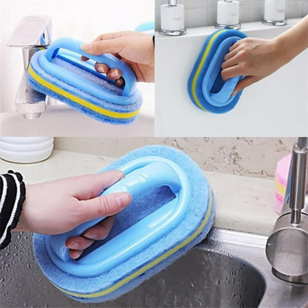 

TANGNADE Flexible Plastic Sponge Cleaning Fibre Cotton Bathroom Bathtub Brush With Handle