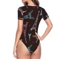 thumbnail image 4 of Naloa Eiffel Tower Women's Short-Sleeved Onesie, One-Piece Swimsuit for Parties, dates, clubs - X-Large, 4 of 9