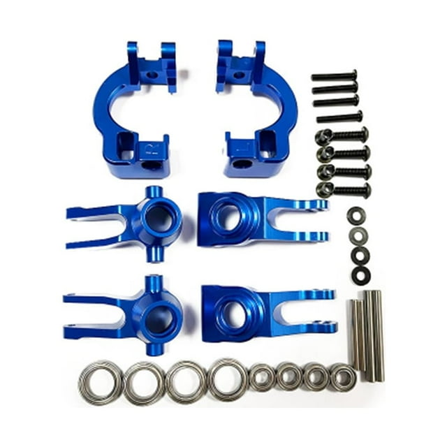 Wweixi Steering Block C-hubs Rear Hub Set For 1/8 ARRMA 3S Infraction Fine-tuned Handling With Multiple Camber Link Blue 1Set