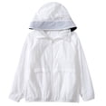 thumbnail image 5 of WQNVRNR Kids Sun Protection Jacket- Casual Lightweight Spring Summer Zip Up Athletic Tops for Girls White Size 5, 5 of 5