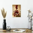 thumbnail image 2 of Elephant Stock The Solo Cellist Wall Art - Vertical Canvas Wall Art - Living Room Wall Decor - People Canvas - Beige And Brown Decor By Salaam Muhammad - 8" x 12", 2 of 8
