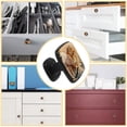 thumbnail image 5 of 4 Pcs Cabinet Handle Drawer Pulls Leopard Knobs with Screws Square Furniture Office Cabinet Knob Decoration, 5 of 7