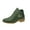 Green, variant on Green Women'S British Style Short Round Toe Side Zipper Thick Heel Ankle Boots Fashion Casual Footwear For Outdoor Indoor Wear