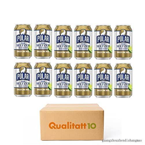Polar Premium Seltzer Sparkling Water Ginger Lime Mule 12 Fl Oz 12 Pack