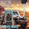 thumbnail image 2 of Car Headrest Hooks 2-Pack - Heavy Duty Metal Seat Hooks for Purses, Handbags & Grocery Bags - 100 LBS Load - Universal Car Accessory Organizer, Car Gifts, 2 of 8