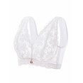 thumbnail image 3 of Sujetador de encaje transparente para mujer, sin aros, fino, talla grande, 3 of 8