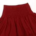 thumbnail image 6 of Sngxgn Women's Casual Mid Waisted Washed Frayed Short Skirt(Red,XL), 6 of 8