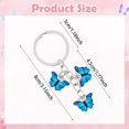 thumbnail image 5 of 2 llaveros de mariposa para mujer, lindo llavero de mariposa femenina para niñas, pequeño regalo para llavero, 5 of 5