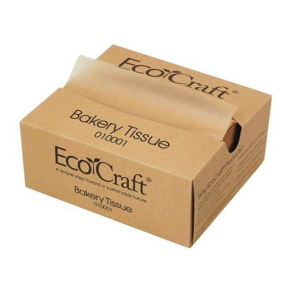 EcoCraft® Interfolded Soy Wax Deli Sheets, 6" x 10 3/4", 1000 Per Box, Carton Of 10 Boxes