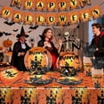 Halloween Party Supplies Decoration Tableware Set 114 Pcs Includes halloween-party-supplies-decoration-tableware-set-114-pcs-includes