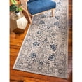 thumbnail image 3 of Traditional Hadeya Collection Area Rug Navy Blue - 10' Round, 3 of 5
