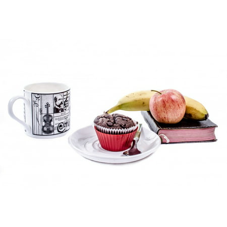 Canvas Print Morning Breakfast Fruit Energy Food Start Banana Stretched Canvas 10 x