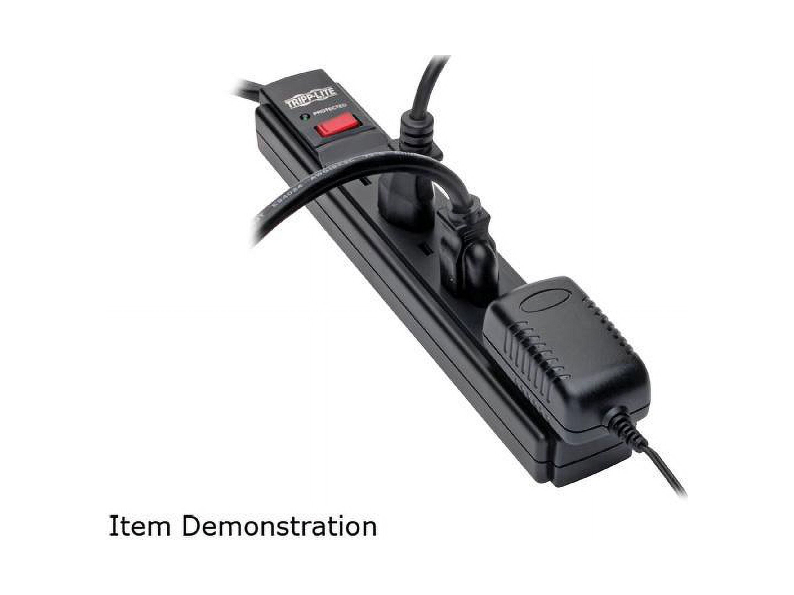 Tripp Lite Eaton Tripp Lite Series Protect It! 6-Outlet Surge Protector, 6 ft. Cord, 900 Joules, Diagnostic LED, Black Housing