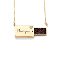 thumbnail image 1 of Graffiti Street  Red White Pattern Letter Envelope Necklace Pendant Jewelry, 1 of 3