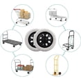 thumbnail image 4 of 2 Pièces Roue de Rechange Roues de Remplacement Roues de Remplacement 16 cm Roue de Chariot de Magasinage Roue de Remplacement Roulettes Pivotantes de Remplacement Noir Roues de Remplacement pour Chariots de Magasinage, 4 of 5