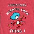 thumbnail image 3 of Cat in the Hat - Christmas Morning Crew Thing 1 - Toddler And Youth Short Sleeve Graphic T-Shirt, 3 of 5