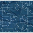 thumbnail image 4 of oneOone Organic Cotton Poplin Twill Fabric Geometric Maze & Rabbit Animal Sashiko Printed Craft Fabric BTY 42 Inch Wide, 4 of 4