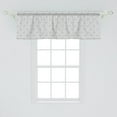 thumbnail image 2 of Ambesonne Grey and White Window Valance, Minimalist Lines, 54" X 18", Grey White, 2 of 3